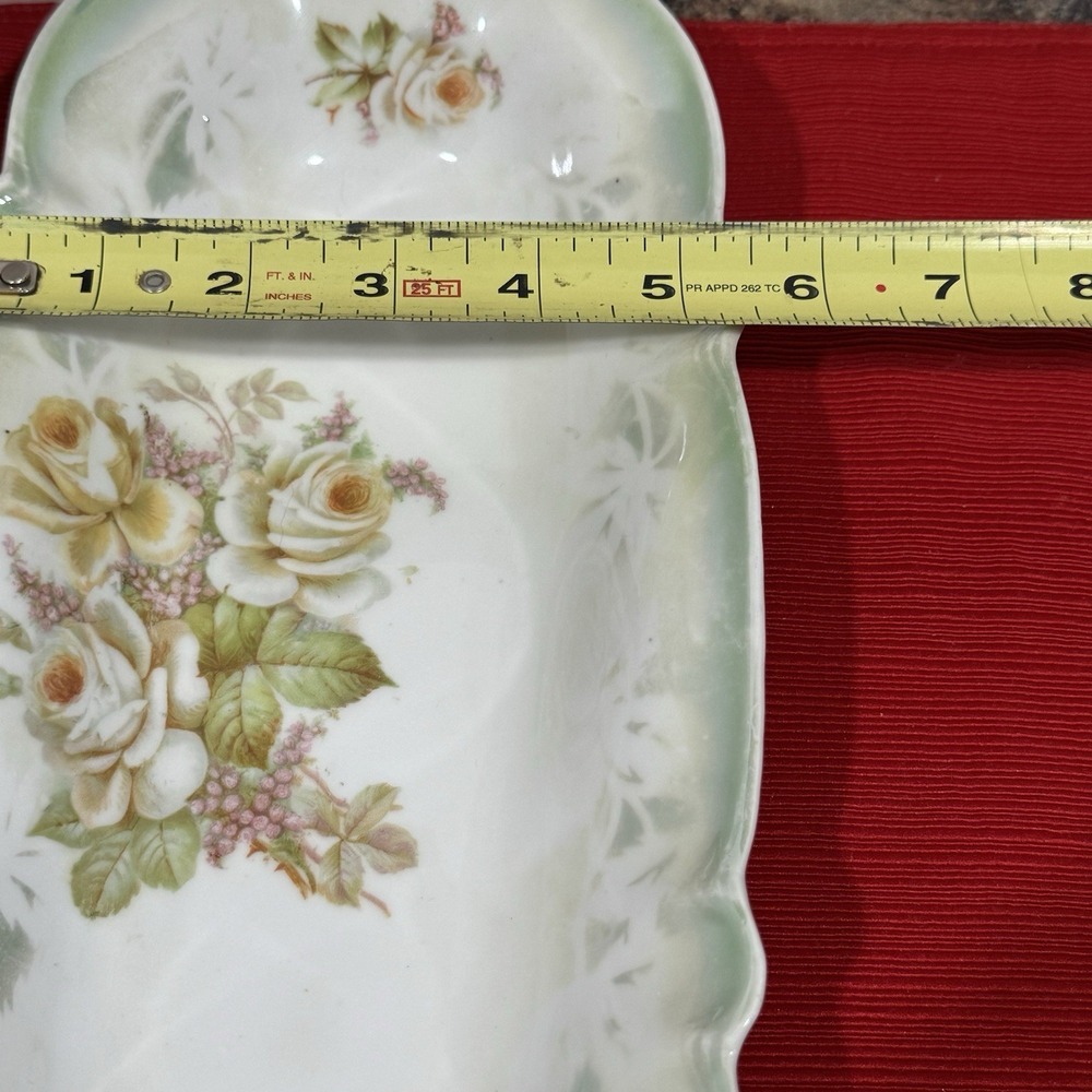 Vintage Oblong Serving Dish Porcelain China Beautiful 12" Germany - Picture 4 of 9